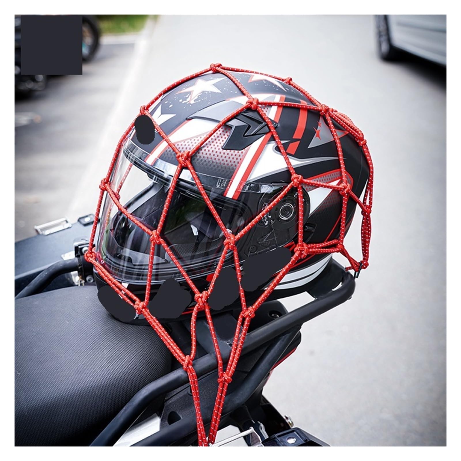 gepäcknetz Motorrad 1 Stück Motorrad-Gepäcknetz, Helmnetz, Kraftstofftank-Aufbewahrung, Gummiband, Gepäckverdichtung, Aufbewahrung, Frachtsortiernetz(Blue Reflection)