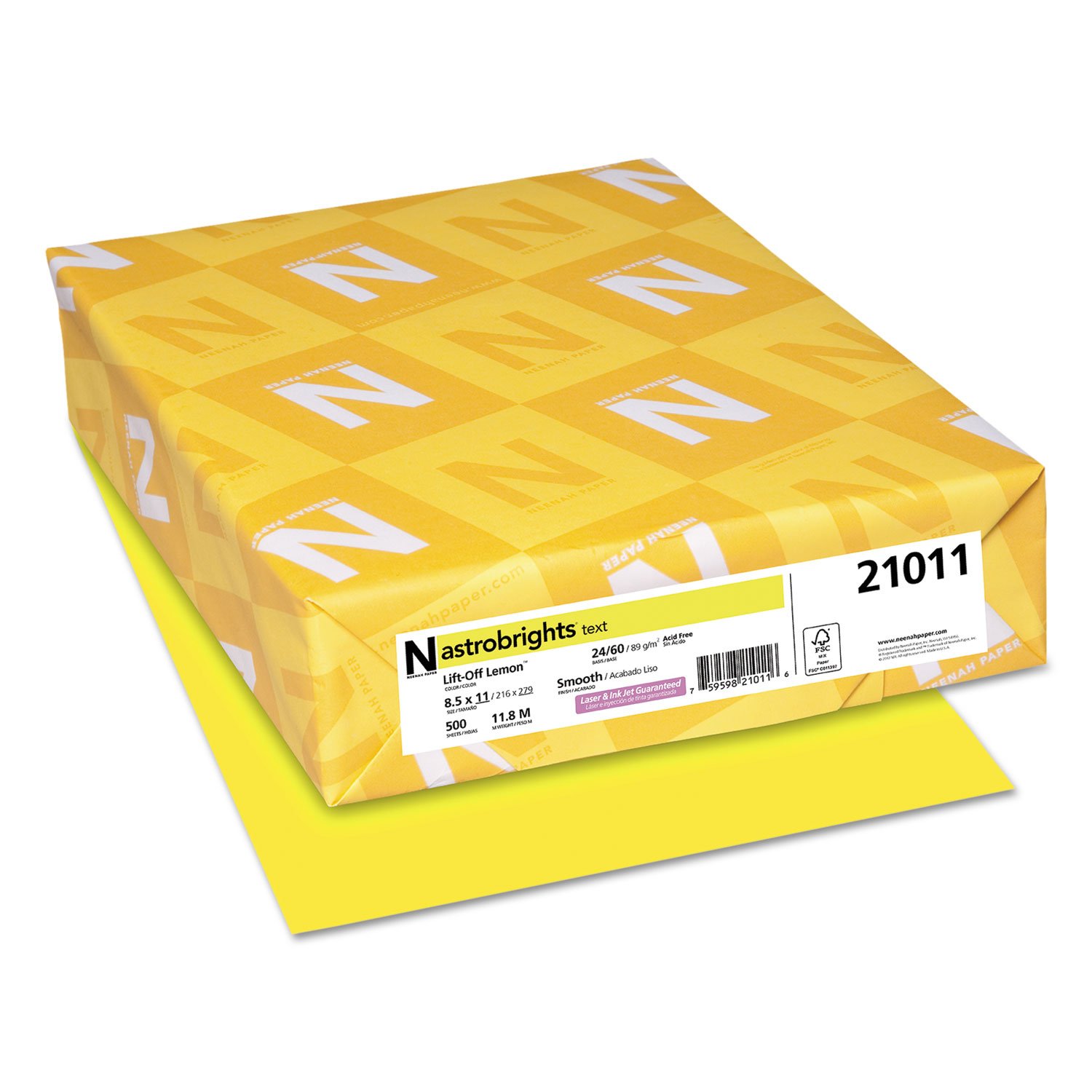 Neenah - Papel prémium de colores Astrobrights, 216 x 279 cm, 500 hojas