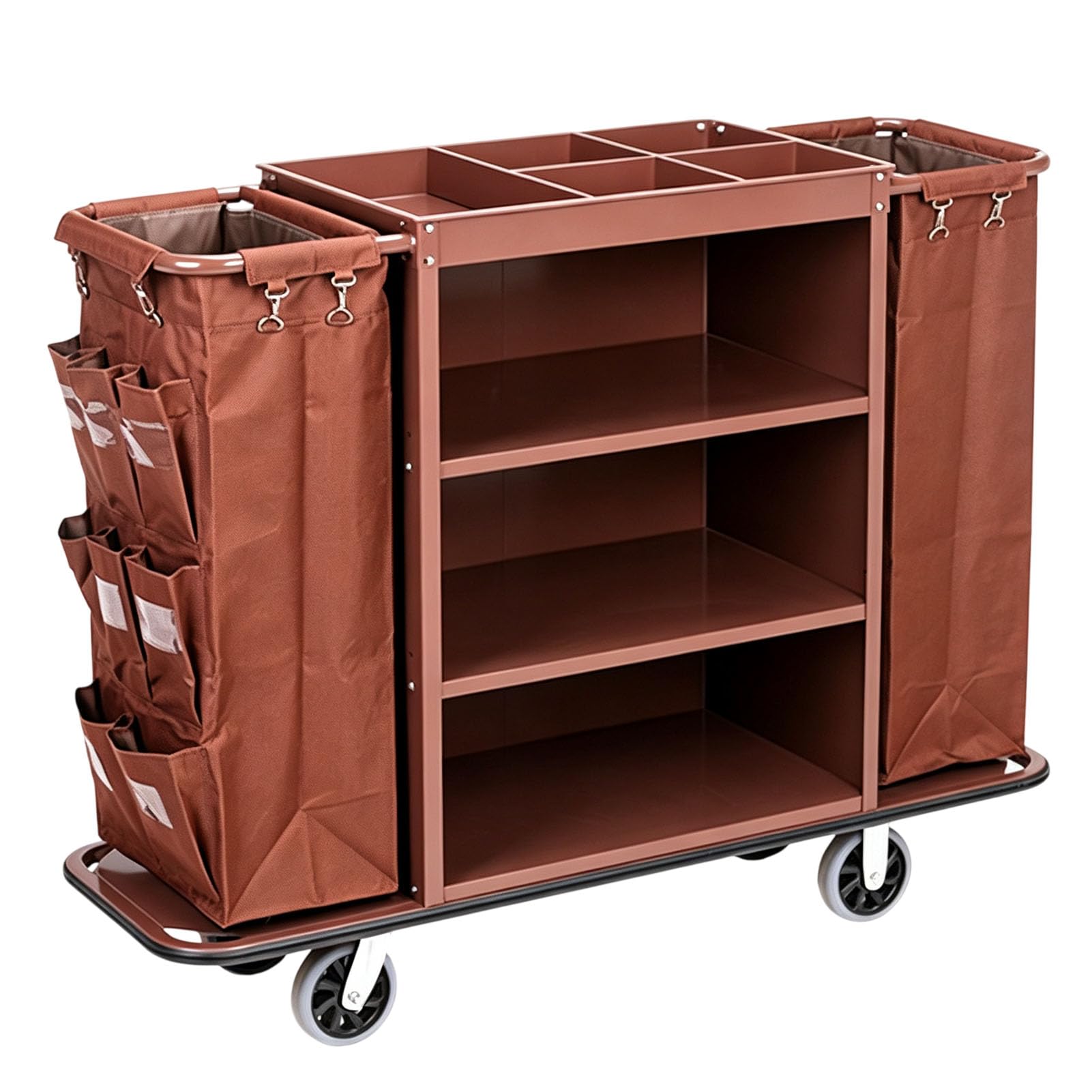 Vttui Housekeeping Linen Service Cart, Mobile Room Trolley