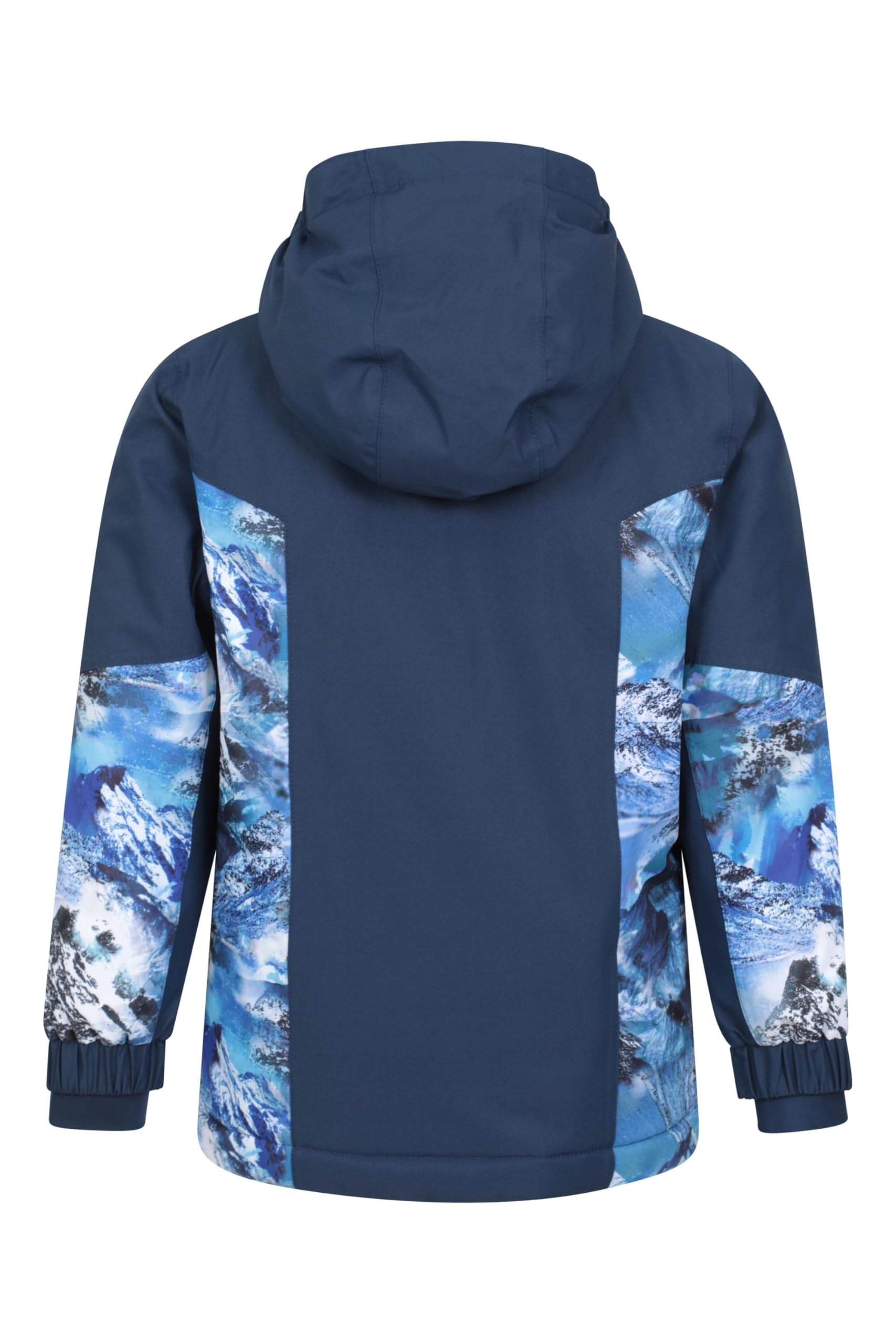Mountain Warehouse Veste de Ski imperméable Himalayan pour Enfant - Veste d'hiver Respirante, Coutures étanches, Capuche Amovible, Jupe Pare-Neige intégrée