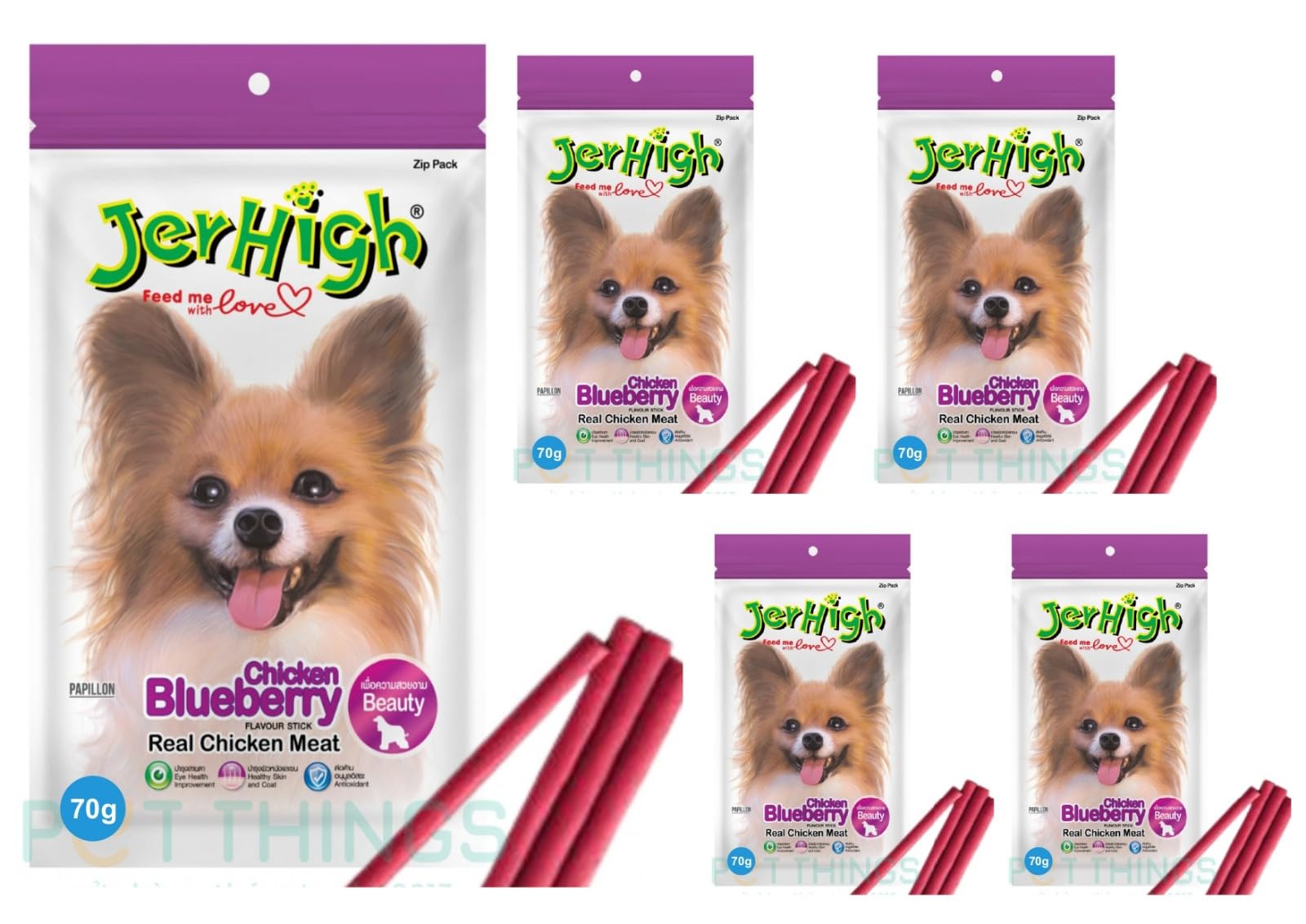 JerHigh Blueberry Flavour Sticks, for Dogs, Cats and Small Puppies for High Protein Diet (B0CBW6YP82) Amazon Price History, Amazon Price Tracker