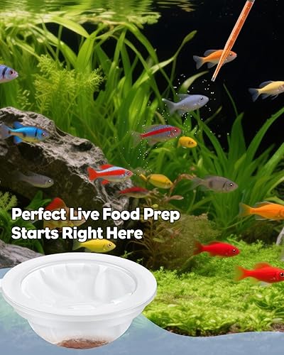 Miniatura 2 de Pawfly Paquete de 4 redes de camarones en salmuera, 200 mallas de tamiz de camarón de salmuera ultrafina para criadero de salmuera, red de