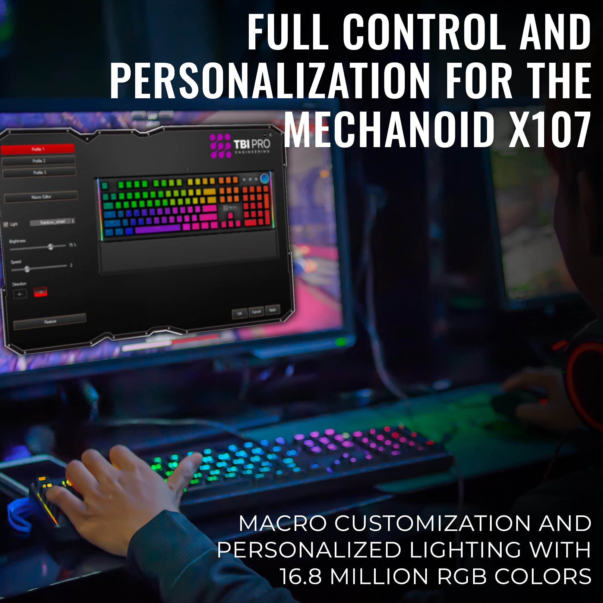 Buy REAL Mechanical Gaming Keyboard Mechanoid X107 TBI Mechanical
