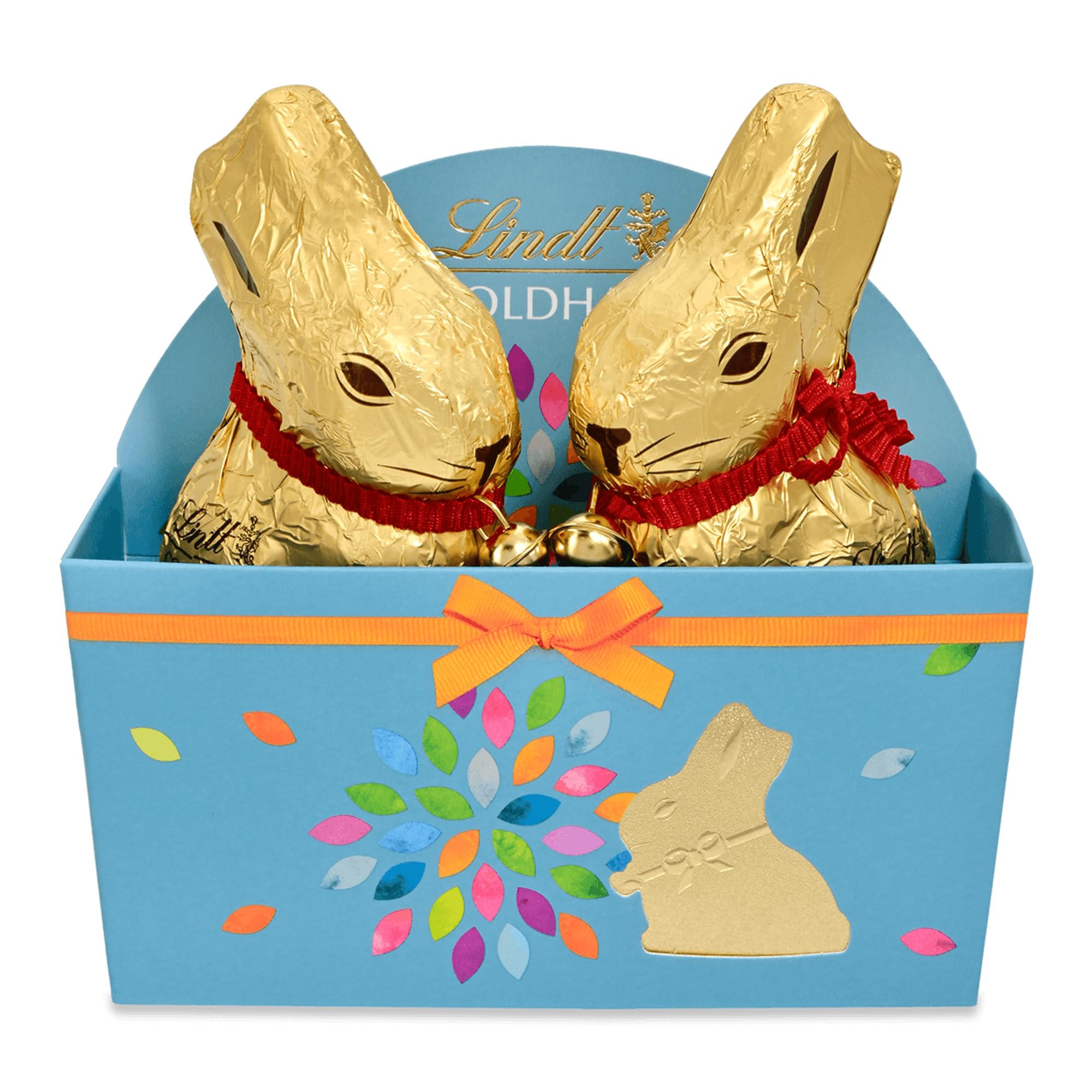 Lindt Schokolade | GOLDHASE Nest | 198 g Tasche | 50 g Premium GOLDHASE Vollmilch-Schokolade zu Ostern | Osterschokolade | Schokoladengeschenk für Kinder & Erwachsene
