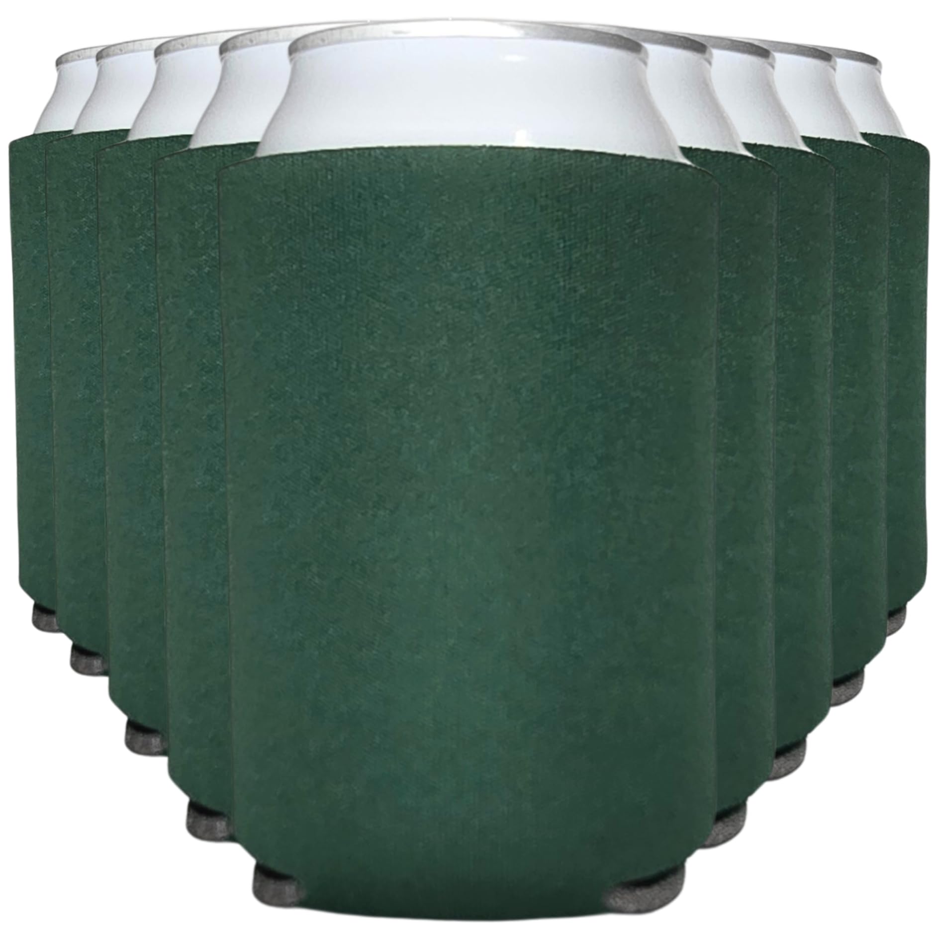 TahoeBay Blank Can Cooler Sleeves in Bulk, 12 oz, 12-Pack, Hunter Green