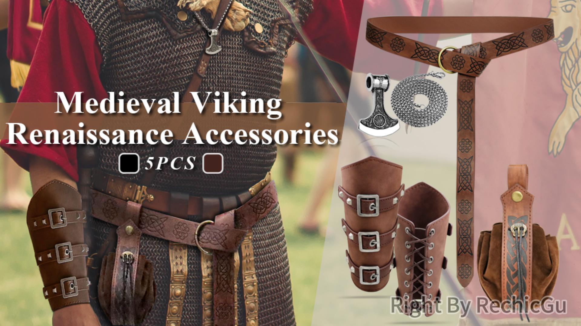 Cinturón De Disfraz Del Período Renacentista Medio Vikingo De Piel De, image size:1920x1080