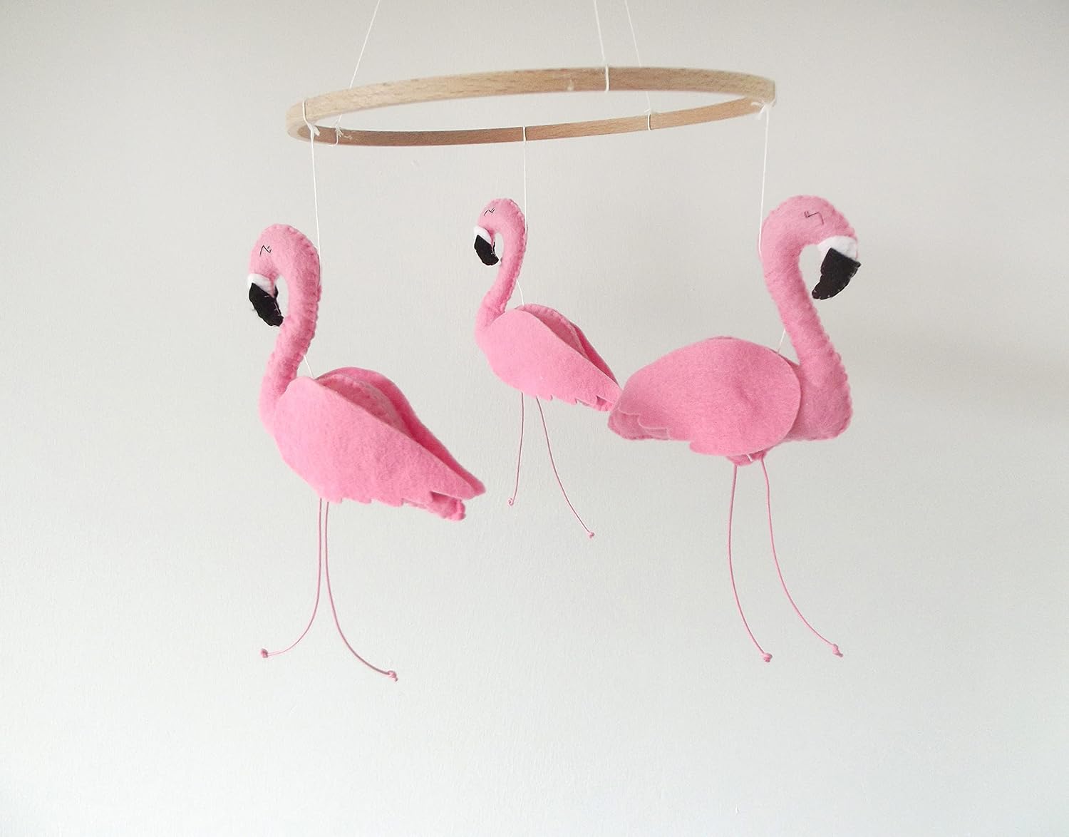 Flamingo Baby Crib Mobile Pink for Nursery, Tropical Birds Decoration, Baby Girl Bedroom Decor, Newborn, Baby Shower Gift İdeas