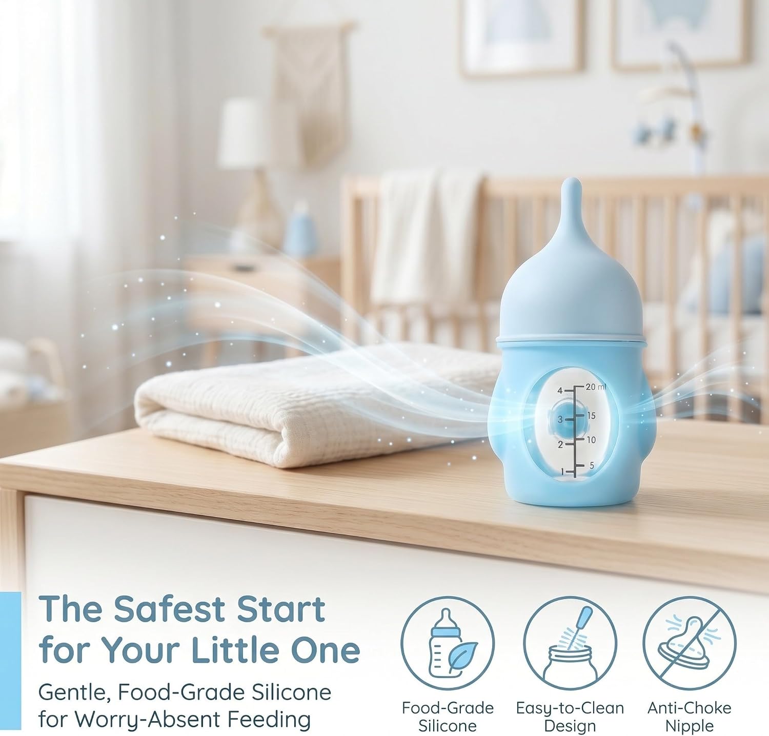 Kitten Bottle Feeding Kit with 20ml Silicone and Plastic Nursing Bottle for Newborn Kittens and Small Animals and Versatile Nipple Options Portable Anti-Choke Pet Feeding Device