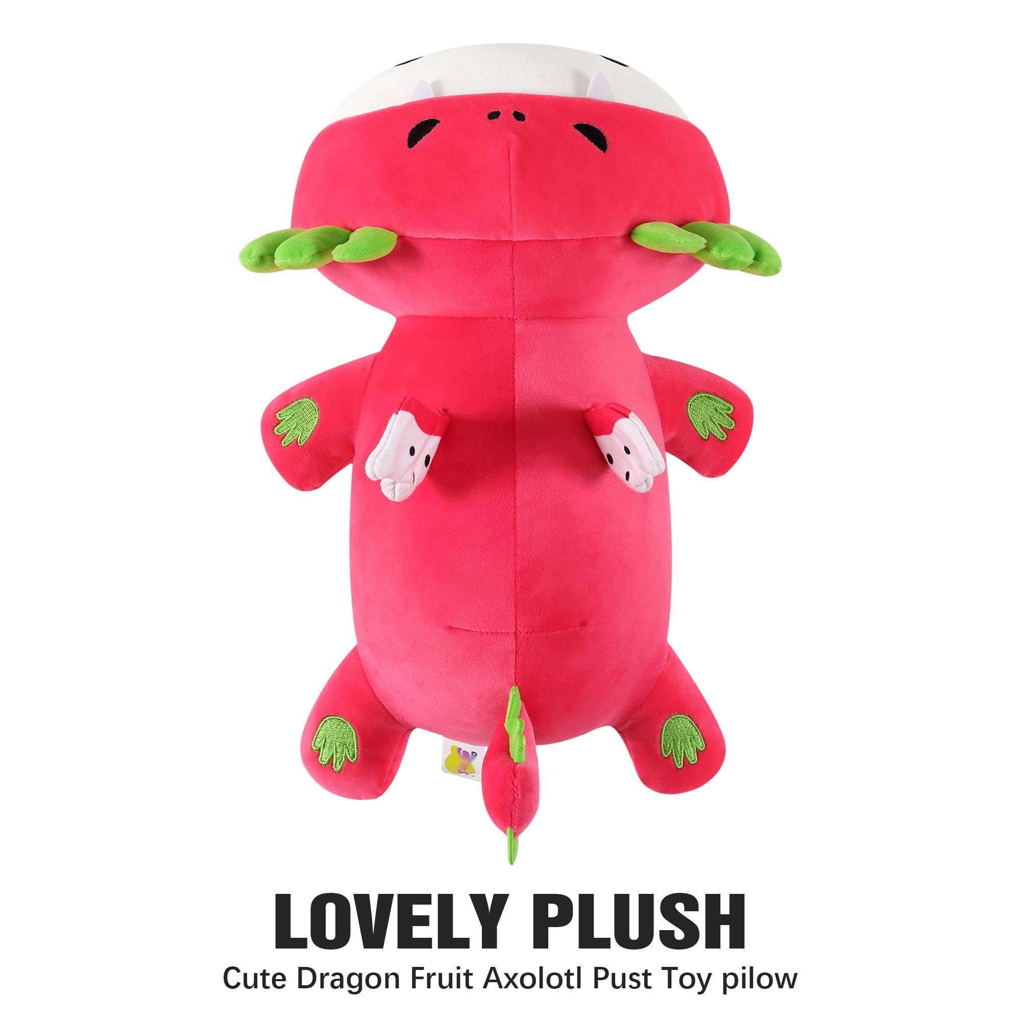 SNOWOLF Oreiller en peluche en peluche Kawaii super doux pour filles garçons cadeau d'anniversaire (Blackaxolotl, 30cm SNOWOLF Oreiller en peluche en peluche Kawaii super doux pour filles garçons cadeau d'anniversaire (Blackaxolotl, 30cm