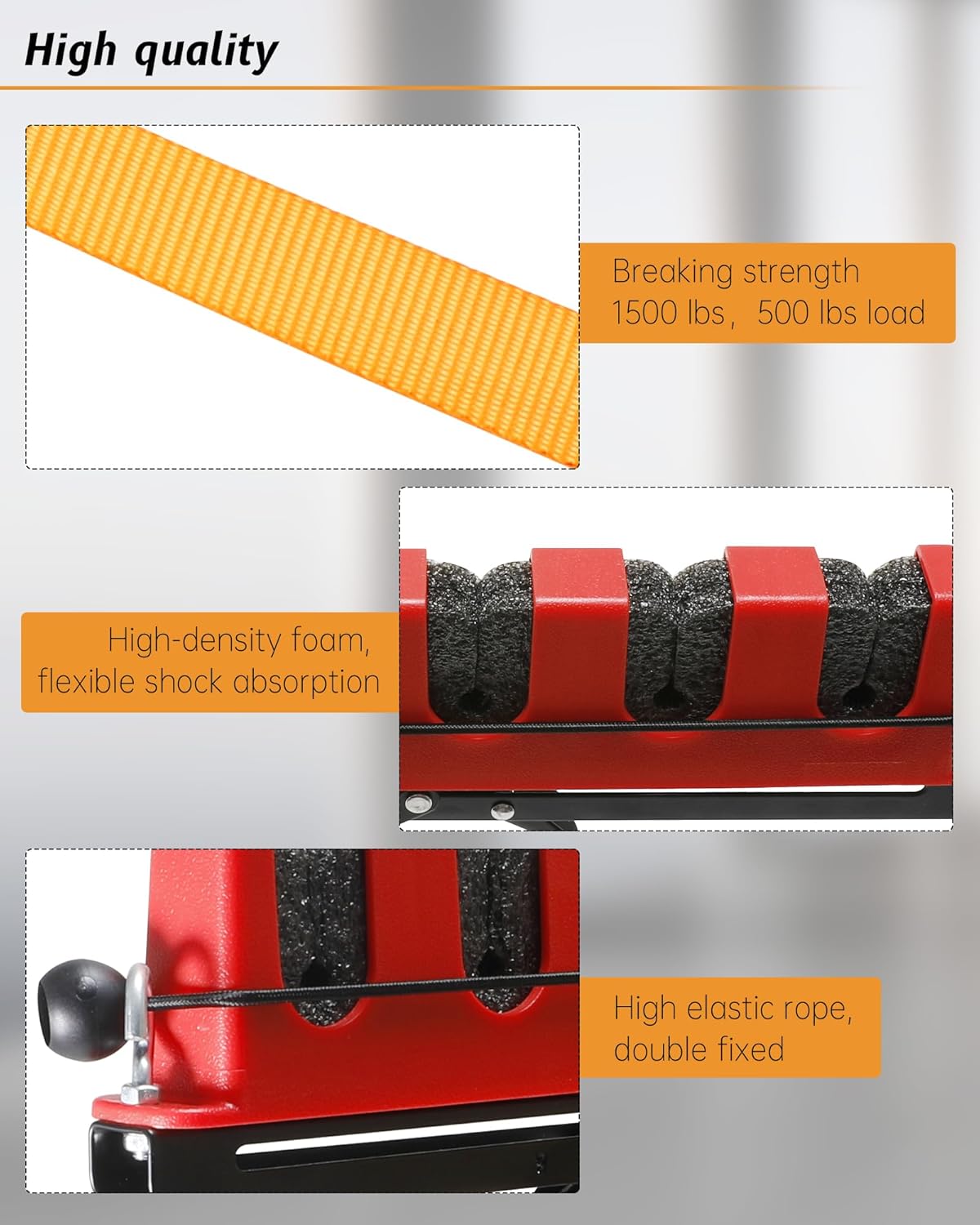 Truck Bed Fishing Rod Holder for Ford F150, with Retractable Truck Bed Ratchet Straps for Ford F150, Can Hold 6 Fishing Rods, Compatible with Ford F-150 F250 F350 F450 2015-2025