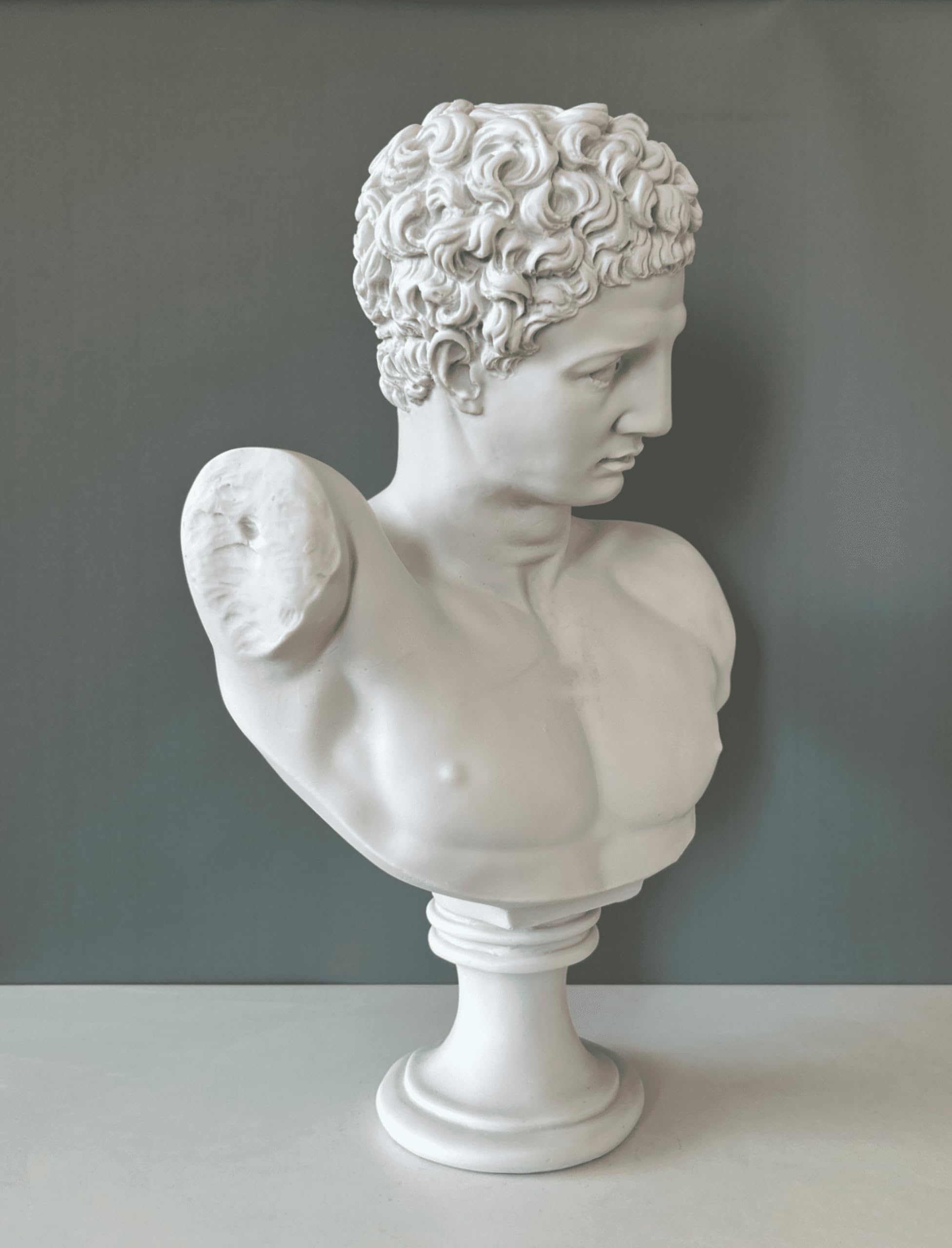 Statua del busto di Hermess Mercury, 50 cm, mitologia greca, statua greca, decorazione statua