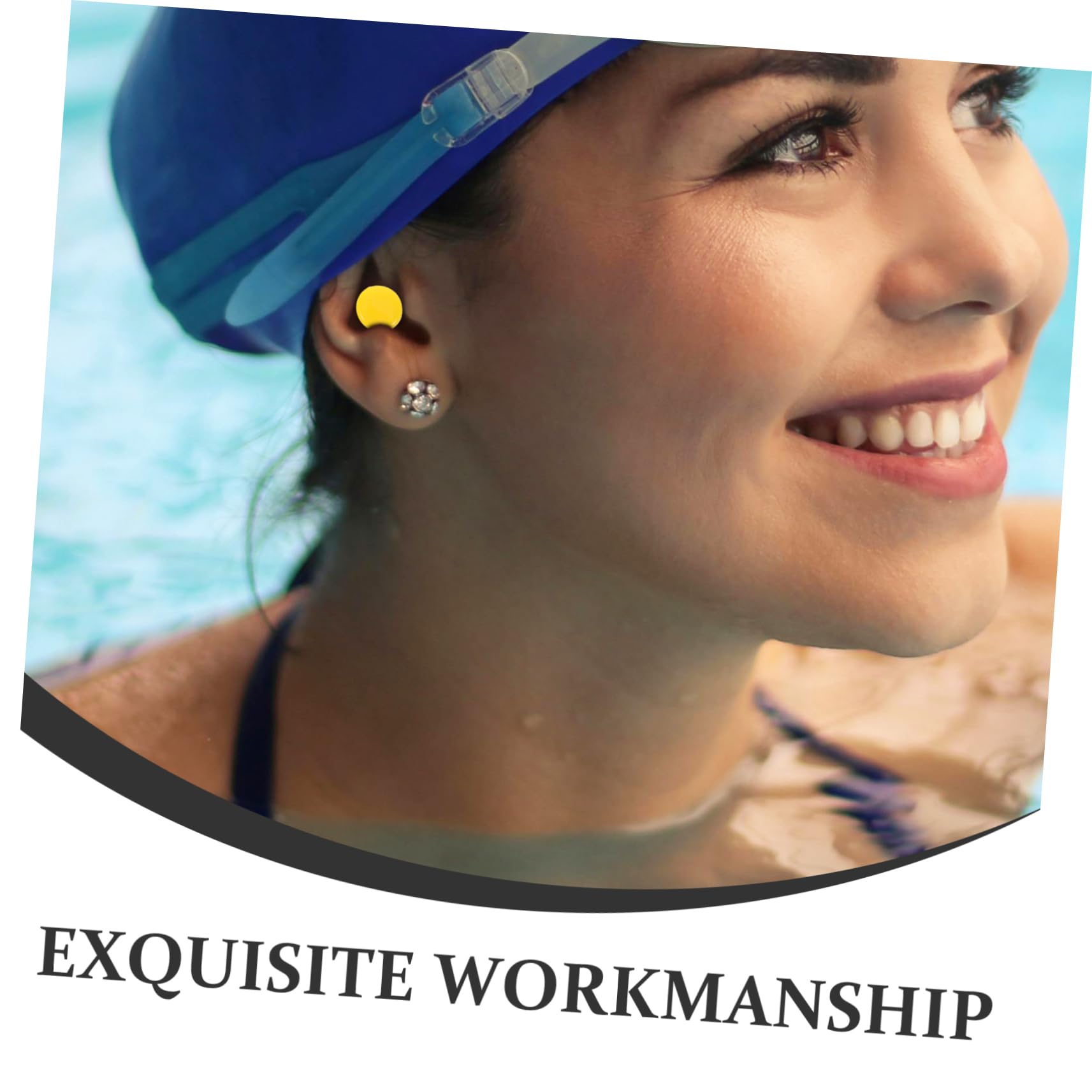 Parliky Swim Ear Plugs for Women Men Adults Silicone Ear Protectors Noise Reduction Water-Resistant Comfortable Fit for Swimming