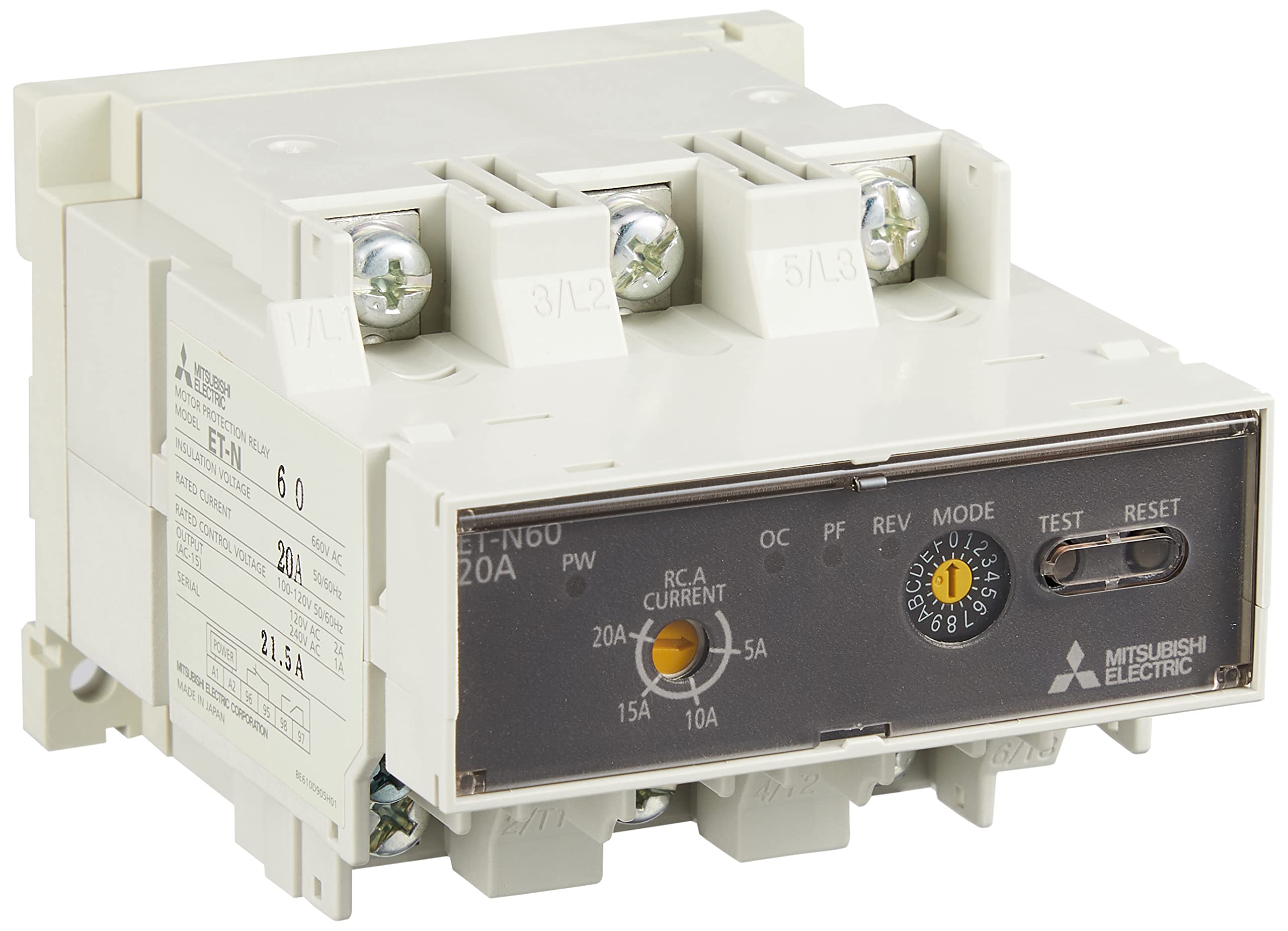 Amazon | 三菱電機 ET-Nシリーズ 電子式モータ保護リレー AC100V用 ET