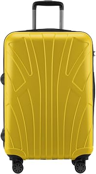 Suitline Hand Luggage Hard Shell Suitcase Trolley Suitcase Travel Suitcase yellow