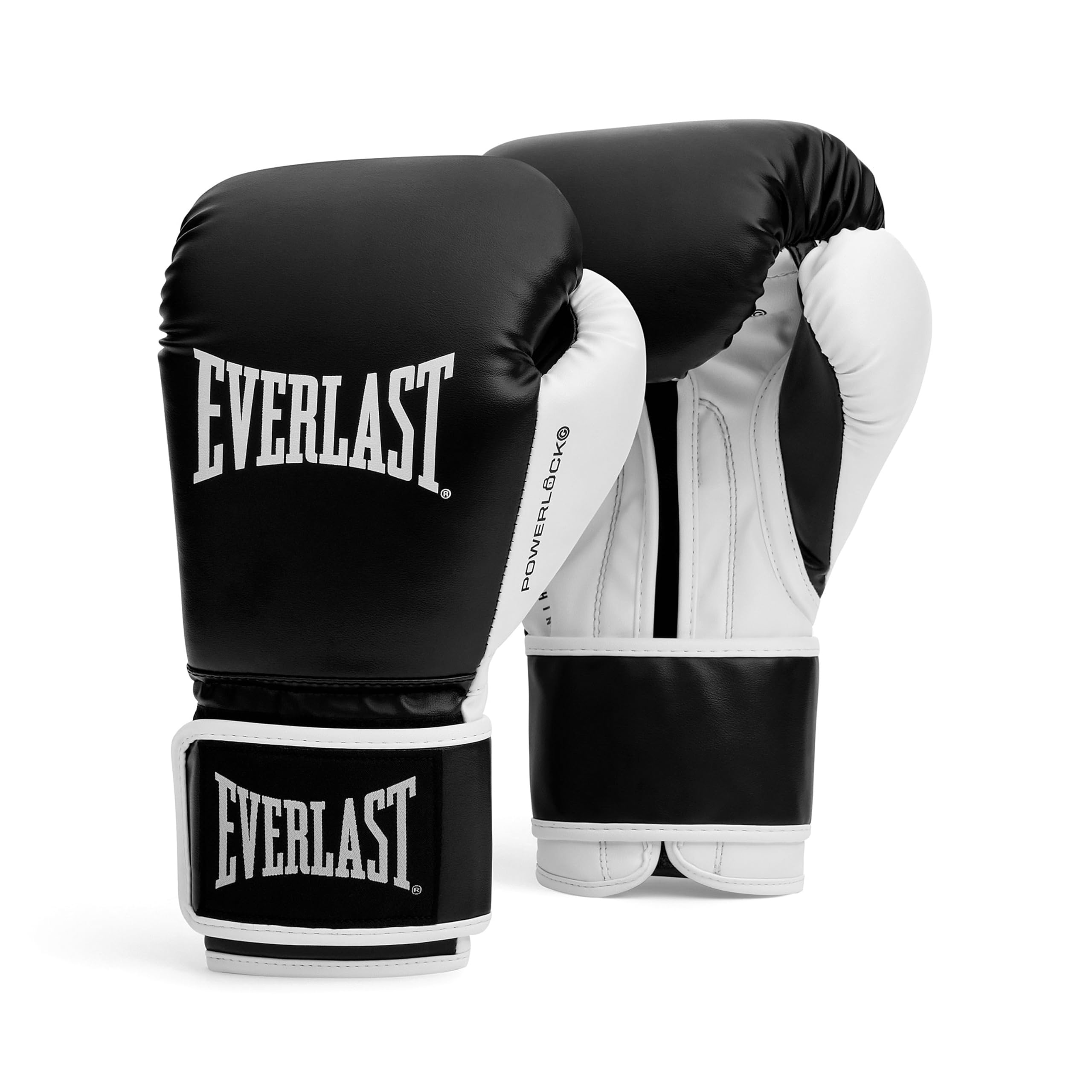 Everlast Powerlock OG Pro Fight 12 oz Boxing Gloves Black/White