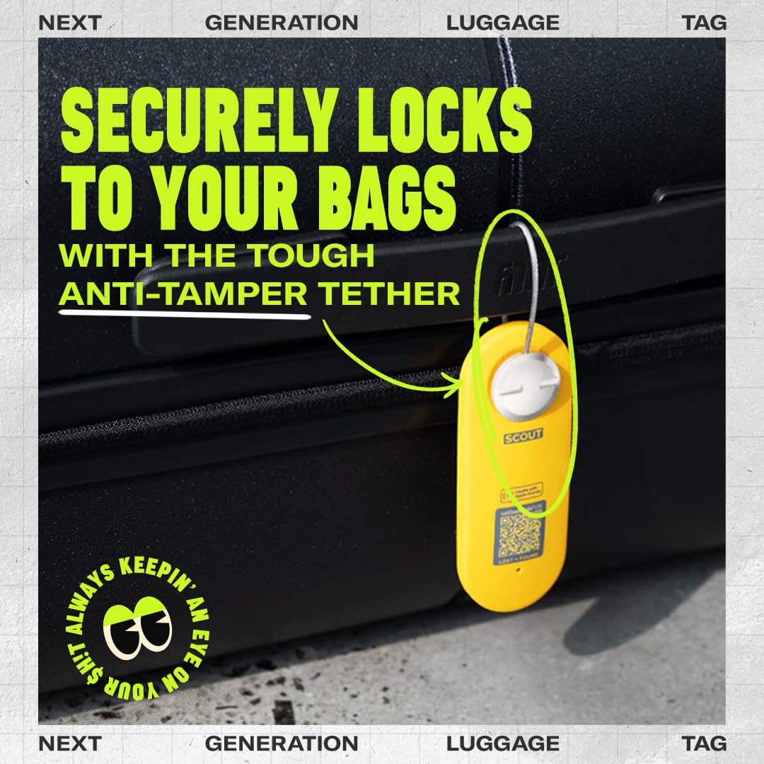 Knog Scout Travel Smart Tag Alarm und Finder, Blau Silber, 1320KN