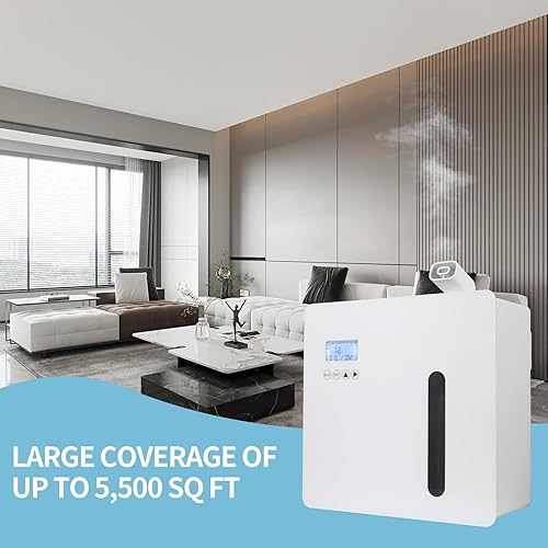 Miniatura 4 de Máquina de aire inteligente de aroma para el hogar, difusor de aroma HVAC de chapa para aceites esenciales con sistema de difusión de aire frío,