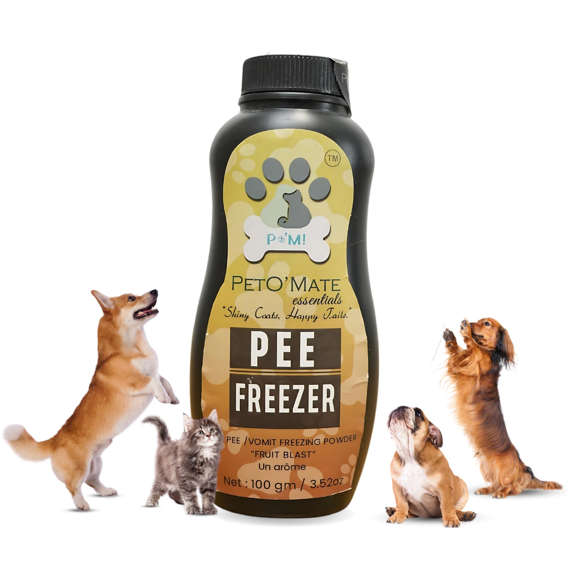 Petomate Pee Freezer (Fruit Blast), Super Absorbent Pee Freezing Powder, 100gm (Fruit Blast)