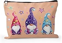 Vista 19 de Cafl Bolsa de maquillaje para mujeres y niñas, organizador de viaje portátil de gran capacidad, 10 x 8 pulgadas, Par de mirlo posado en ramas