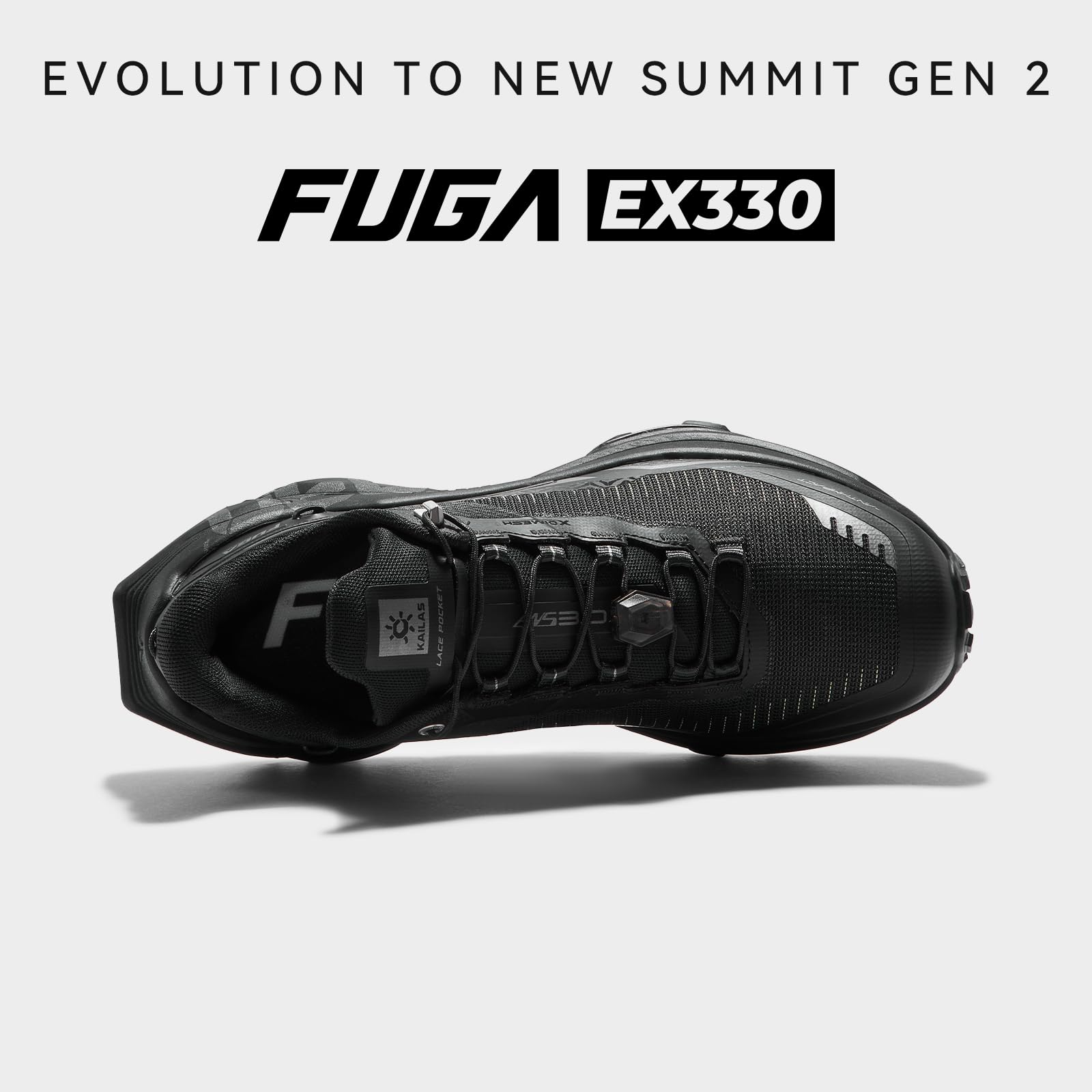 KAILAS Herren FUGA EX 330 Trail Running Schuhe Leichtgewichtige rutschfeste Atmungsaktive Jogging Wanderschuhe