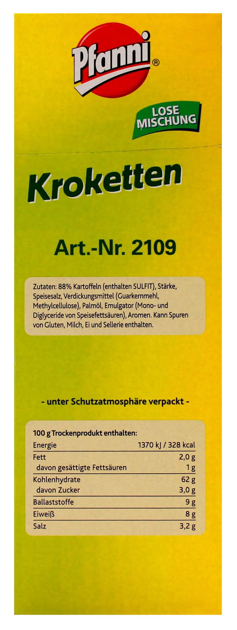 Pfanni Kroketten 2.5 kg, 1er Pack (1 x 2.5 kg)