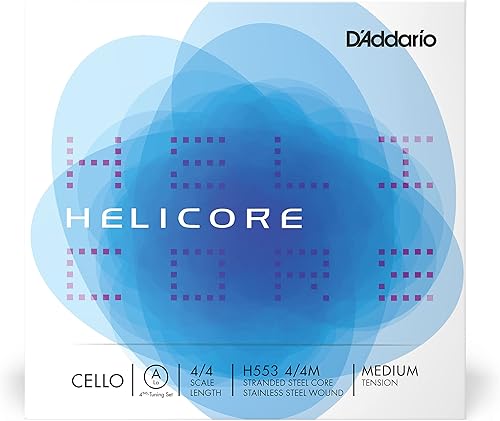 Miniatura 7 de D'Addario Helicore Cuartos Tuning - Cuerda en D para violonchelo, escala 44, tensión media