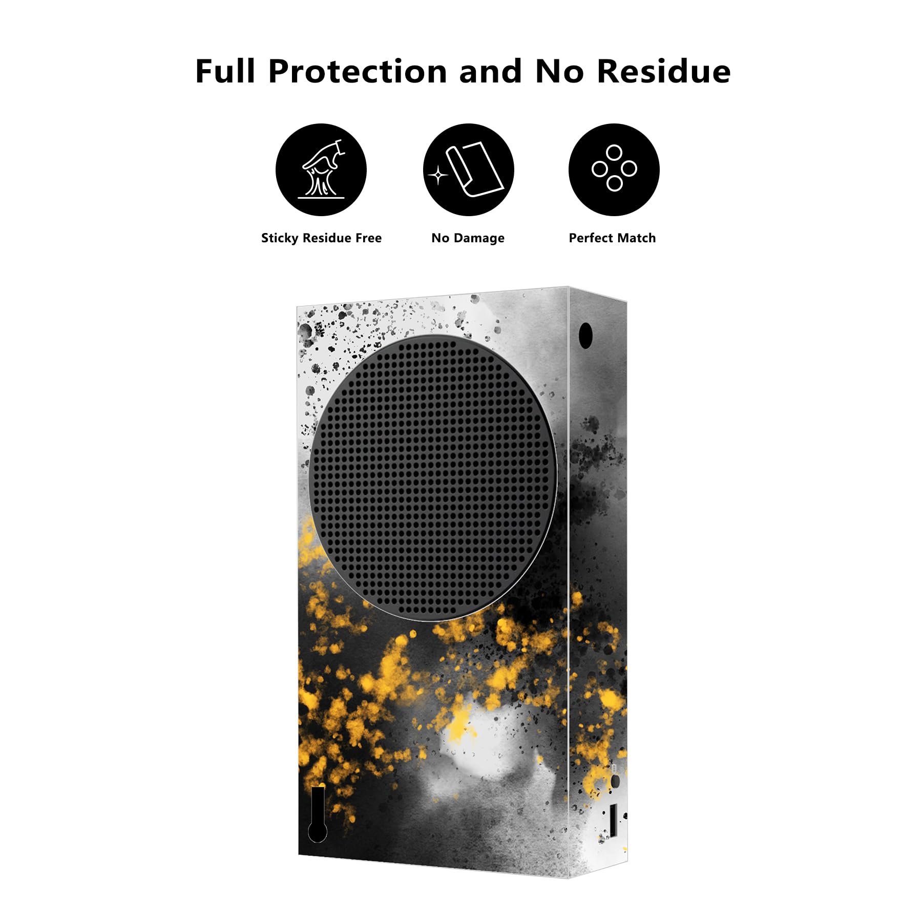 PlayVital Pegatina para Xbox Series S Calcomanía Vinilo Adhesivo Cubierta de XB Series S Etiqueta Skin Decal Cover Pegatinas de la Piel para Xbox Series S Mando Consola(Dazzling Prism)