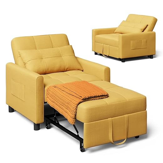 Xbro Sleeping Chair 3-in-1 – Geel