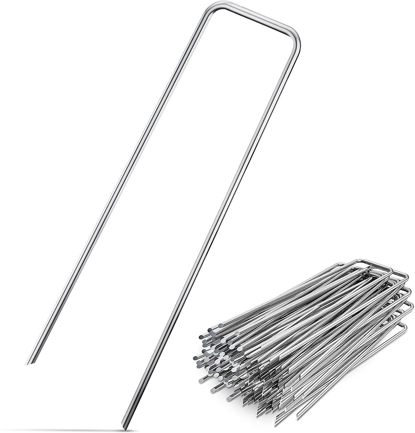 Buy Garsum6 Inch Landscaping Stes Garden Stakes Galvanized UShaped