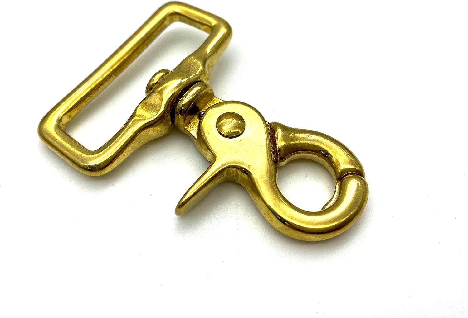 Lobster Claw Bolt swivel Snap Hooks clasp Lanyards Trigger hook solid brass 1.5 Inch/40mm (eye size) 1 Pieces K84
