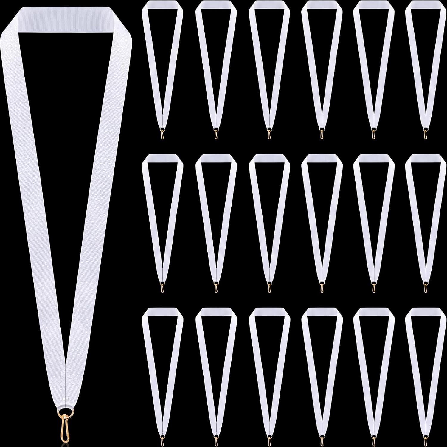 Taiyin 30 Pcs Award Neck Ribbons for Medals Clips