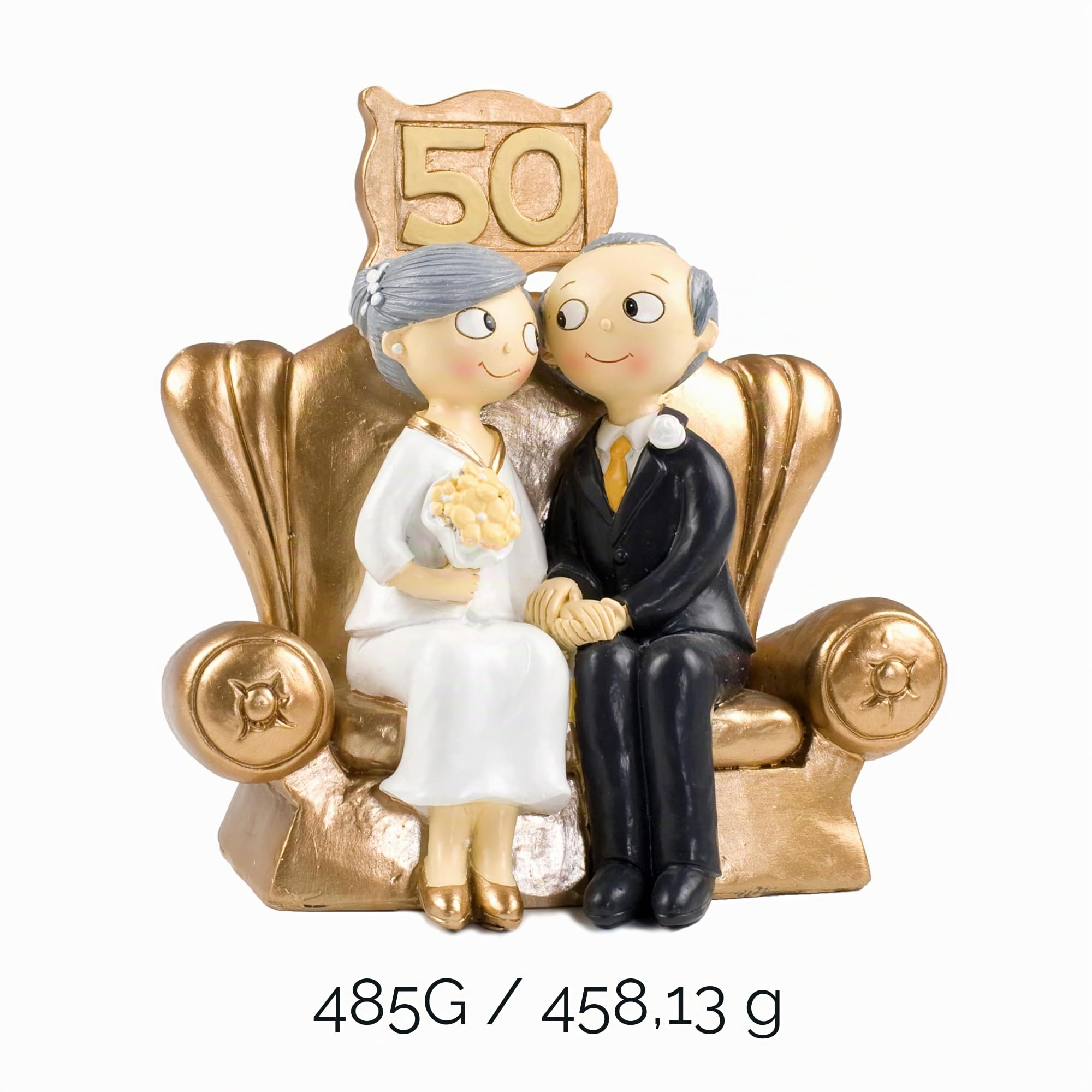 Mopec Pop & Fun - Figura per Torta di Nozze d'oro, 50° Anniversario