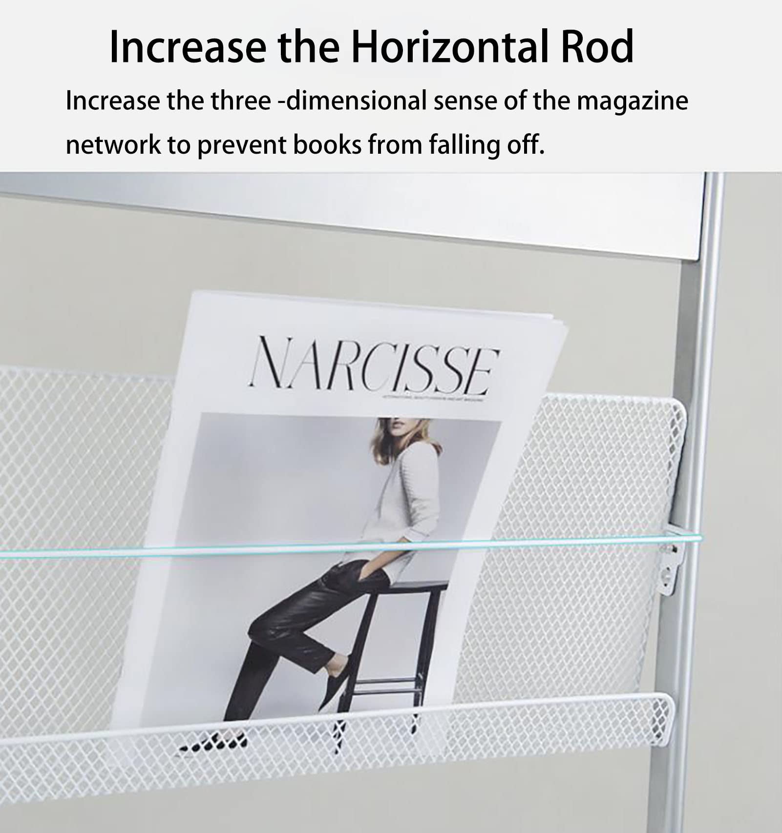 Espositore Riviste Fityle | Cestino Intrecciato PE | Con Maniglia | Per Casa E Ufficio - Foto 7