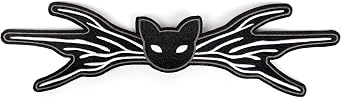 C-ZOFEK Jack Headwear Black White Stripe Gothic Halloween Cosplay Headwear for Men Women