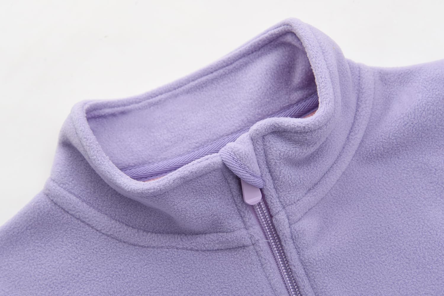 ACESTAR Girls Boys and Toddlers Polar Fleece Full-Zip Mock Jacket With Pockets for Children 4-14 Years - Image 2