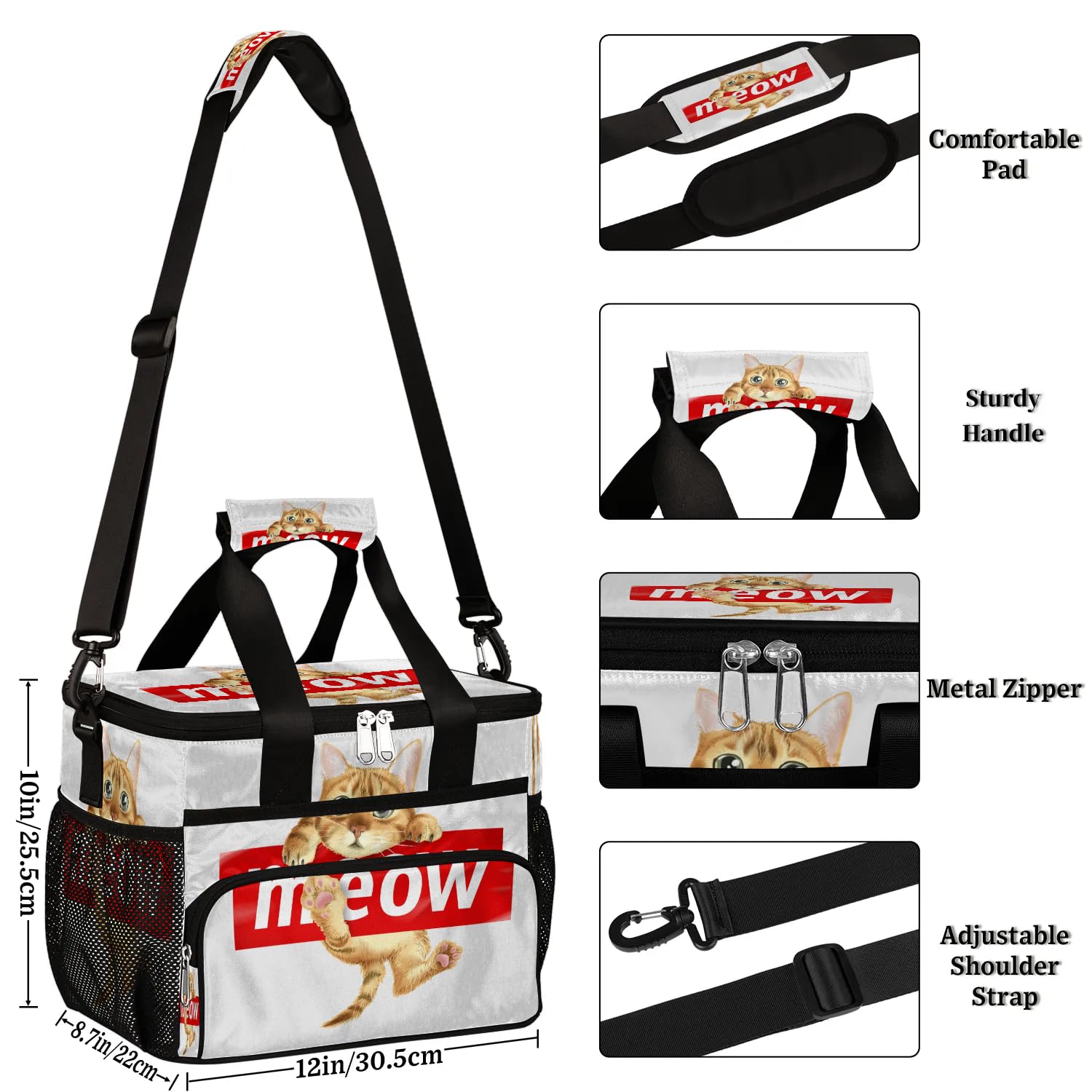 Große Lunchtasche für Erwachsene, Herren, Damen, Kinder, Mädchen, Jungen, isolierte Lunchbox, Kühltasche, Kühltasche, Kühltasche für Arbeit, Picknick, Grillen