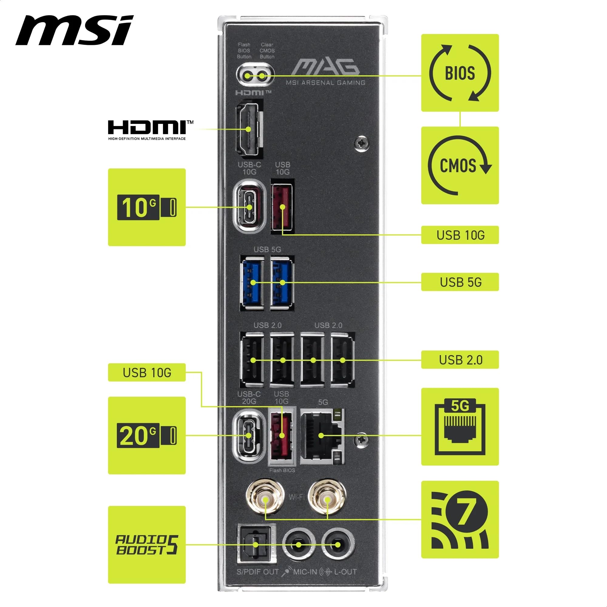 MSI MAG B850 TOMAHAWK WIFI Płyta główna, ATX - Obsługuje procesory AMD Ryzen 9000/8000/7000, AM5-80A SPS VRM, DDR5 Memory Boost 8200+ MT/s (OC), PCIe 5.0 x16, M.2 Gen5, Wi-Fi 7, 5G LAN