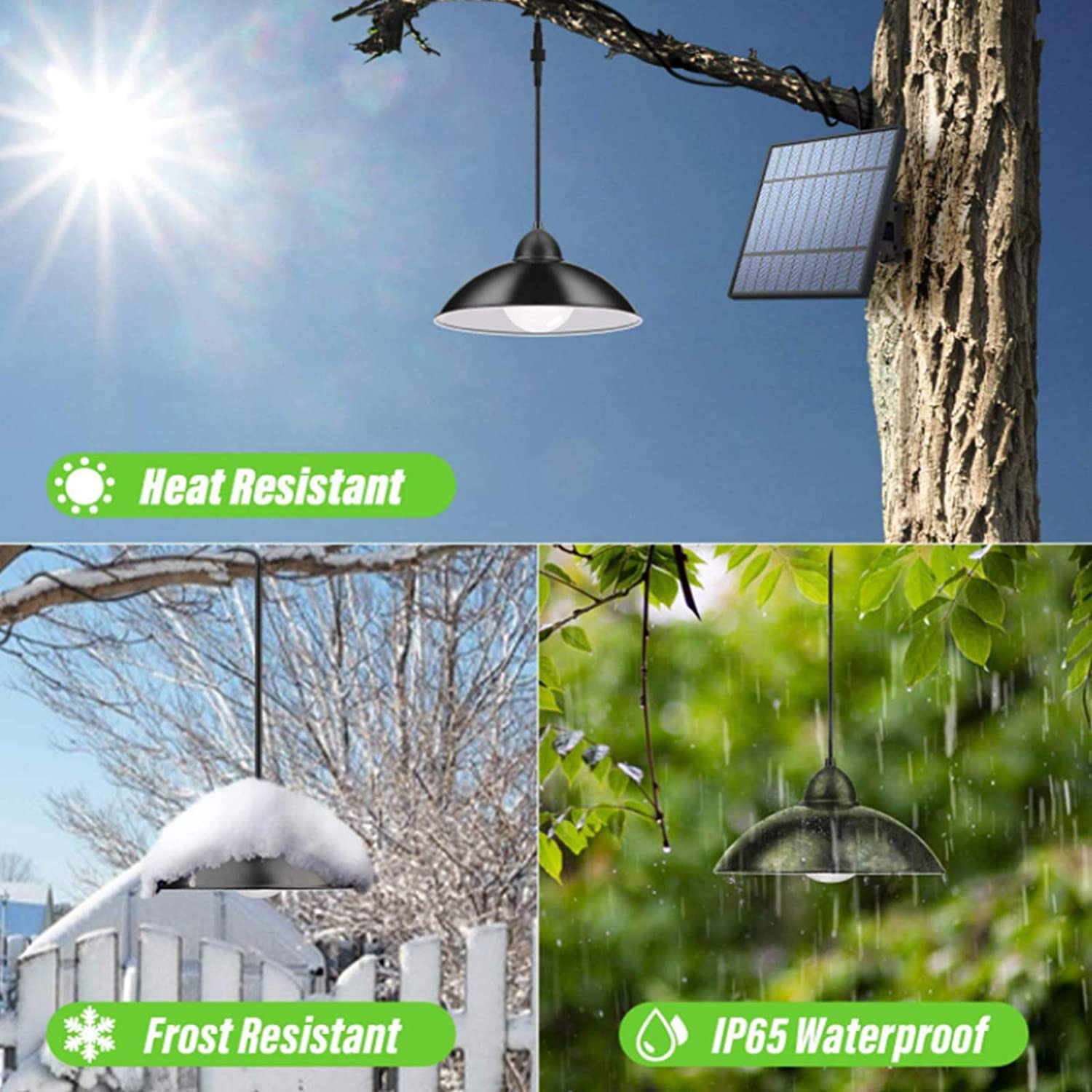Luces Solares Para Cobertizos Luz Colgante Solar LED Portátil Para Exteriores Con Control Remoto Lámpara De Pared Impermeable IP65 Ajustable Para Jardín Patio Porche Patio