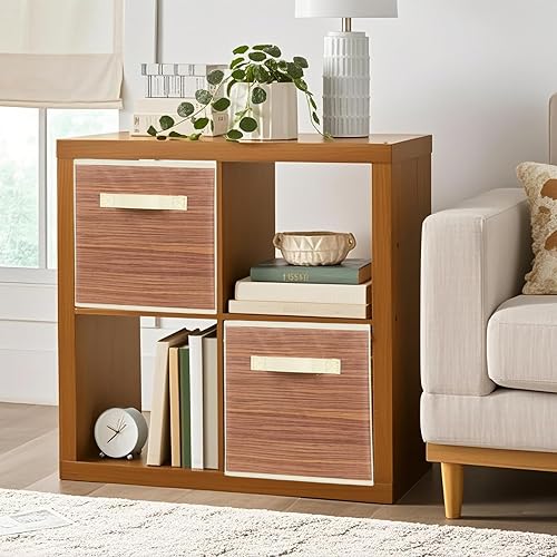 Miniatura 172 de ShellKingdom Contenedores de almacenamiento, cubos de almacenamiento plegables de tela y cajón organizador de almacenamiento de tela para armario