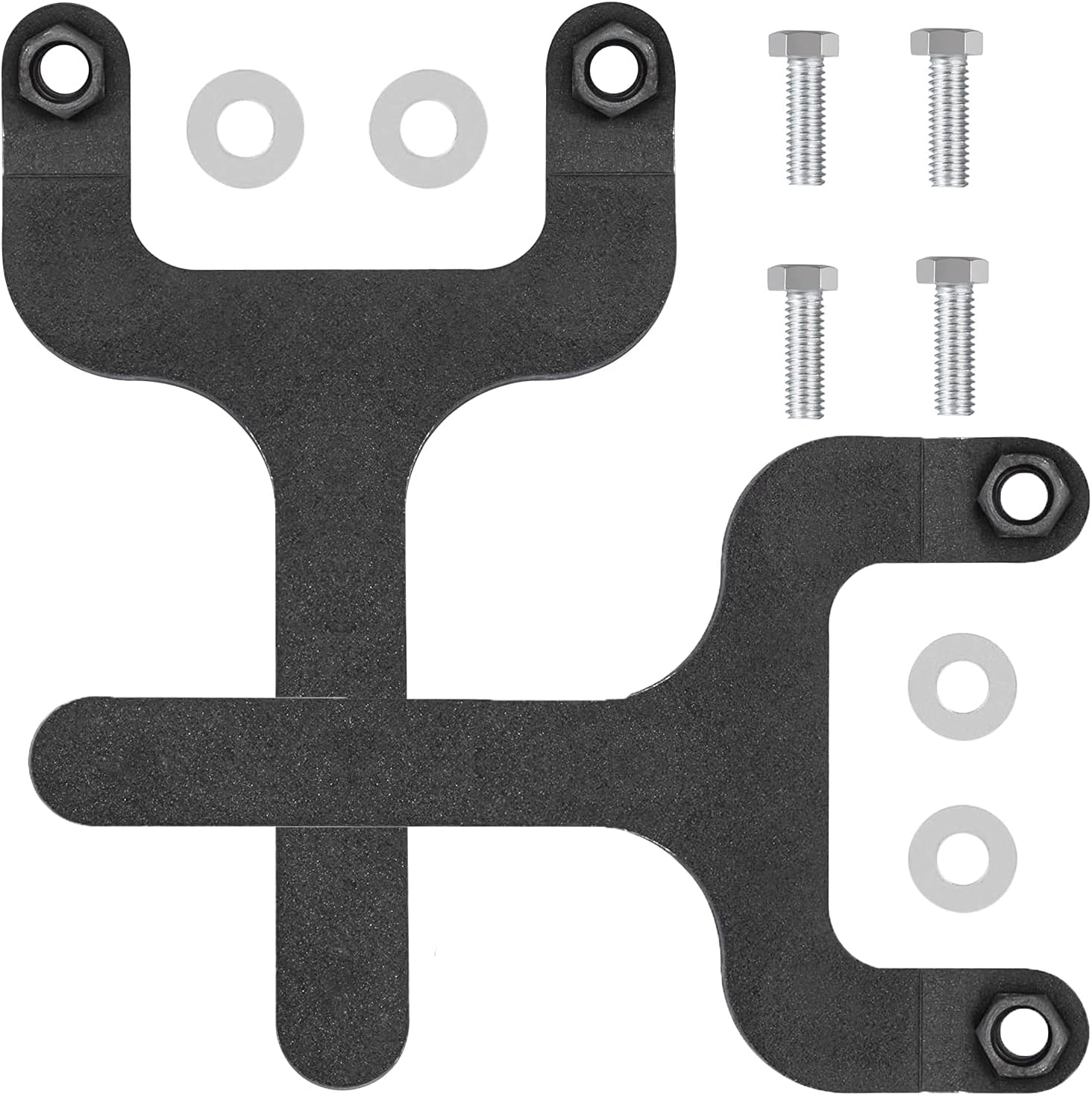 The Rear Rod Pin Flag Nut Kit Fixes the Rear Upper Shock Absorber for 1984-2001 Jeep Cherokee XJ 4WD 2WD (black)