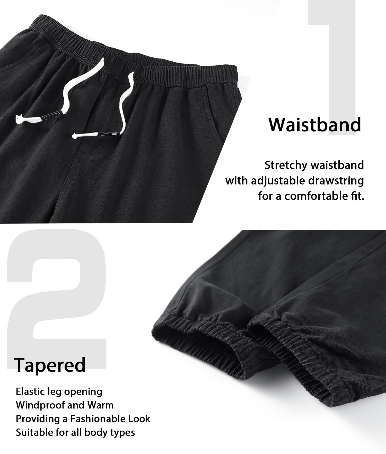 APTRO Herren Cargo Hose Camouflage Freizeithose Elastische Taille Arbeitshose Lange Baumwolle Jogginghose mit 8 Tachen LT23