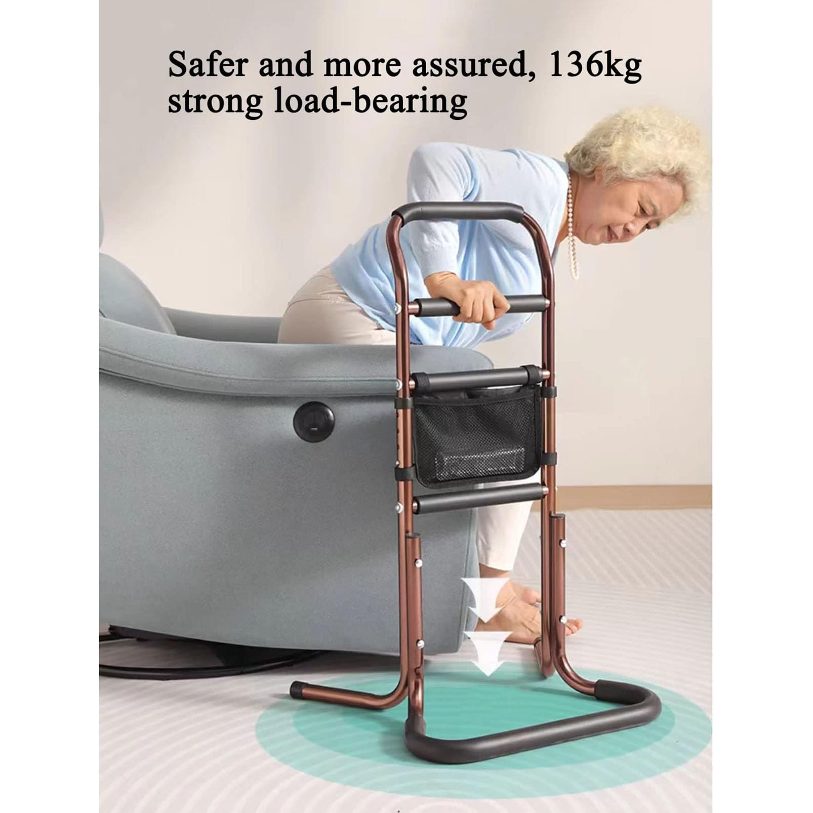 Amazon.co.jp: 高齢者用椅子立ち補助装置、高さ調節可能な移動補助装置