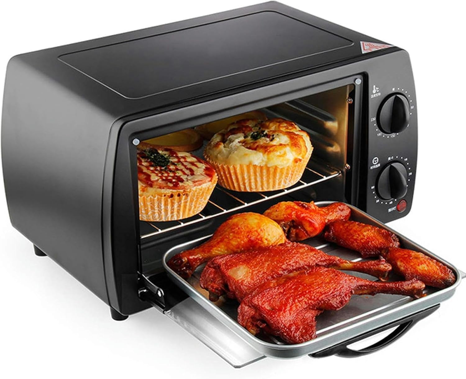 9L Family Oven Mini, 60 -Minute Timer, Multifunction Automatic Oven Dryer, For Sandwich Bread, Artisanal Bread, Pizza, Pastry Shop