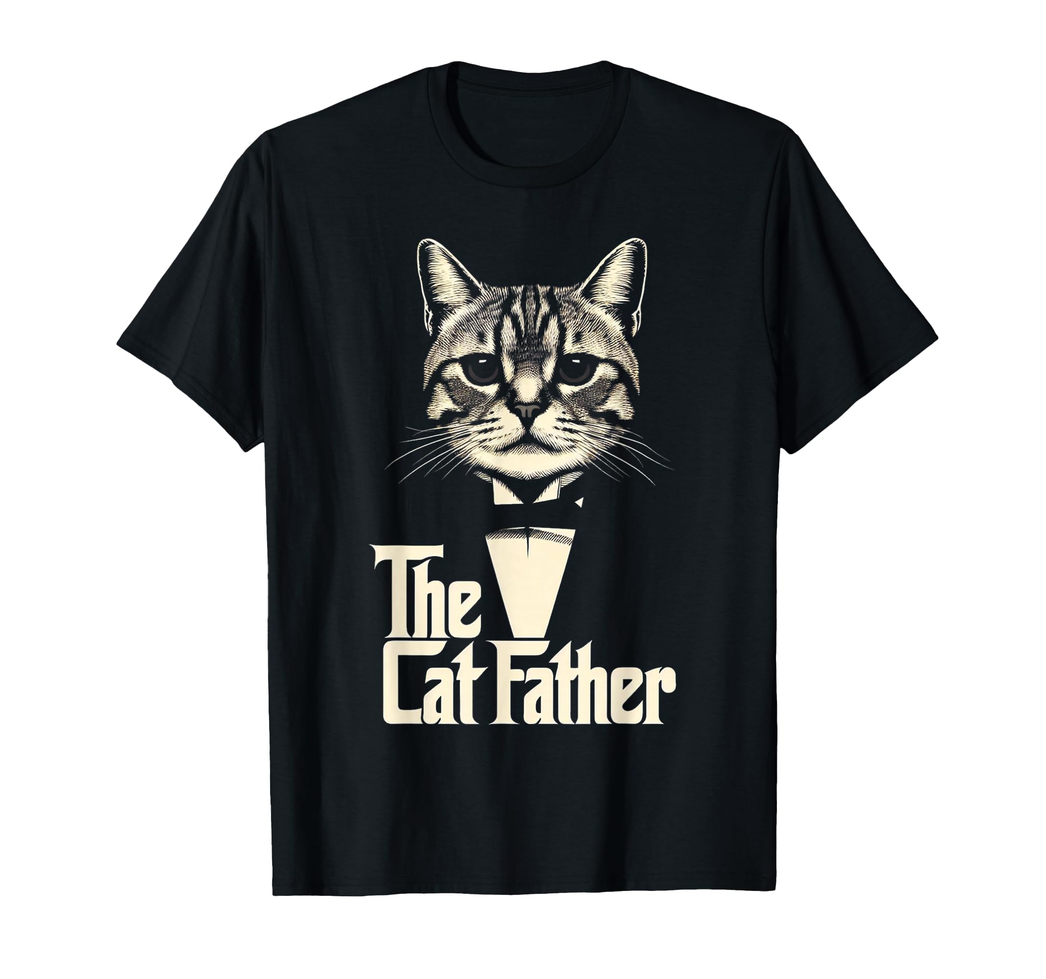 Photo 1 of Cat Lover Gifts Funny The CatFather Mens Cat Dad T-Shirt