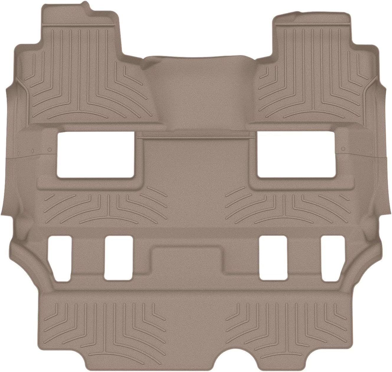 WeatherTech FloorLiner HP Custom Fit Floor Mats for Cadillac Escalade 2nd/3rd Row (456077IM), Tan