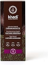 khadi HAZELNUT CASTANO NATURAL HAIR DYE - Hair Dye that Gives a Warm and Velvety Brown - 100% Natural and Vegan - 100 g