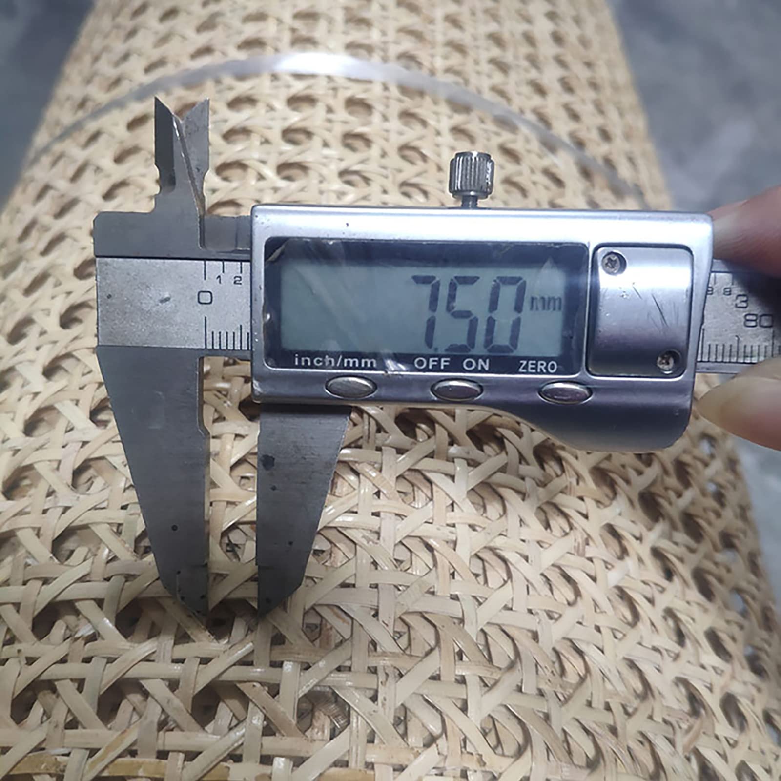 Plastikowa wiklina rattanowa, rolka rattanowa, materiał tkacki, rattan, tkactwo, DIY, ręcznie robiony, prawdziwy rattanowy stół i krzesło, szafka, drzwi, akcesoria meblowe (rozmiar: 60 x 100