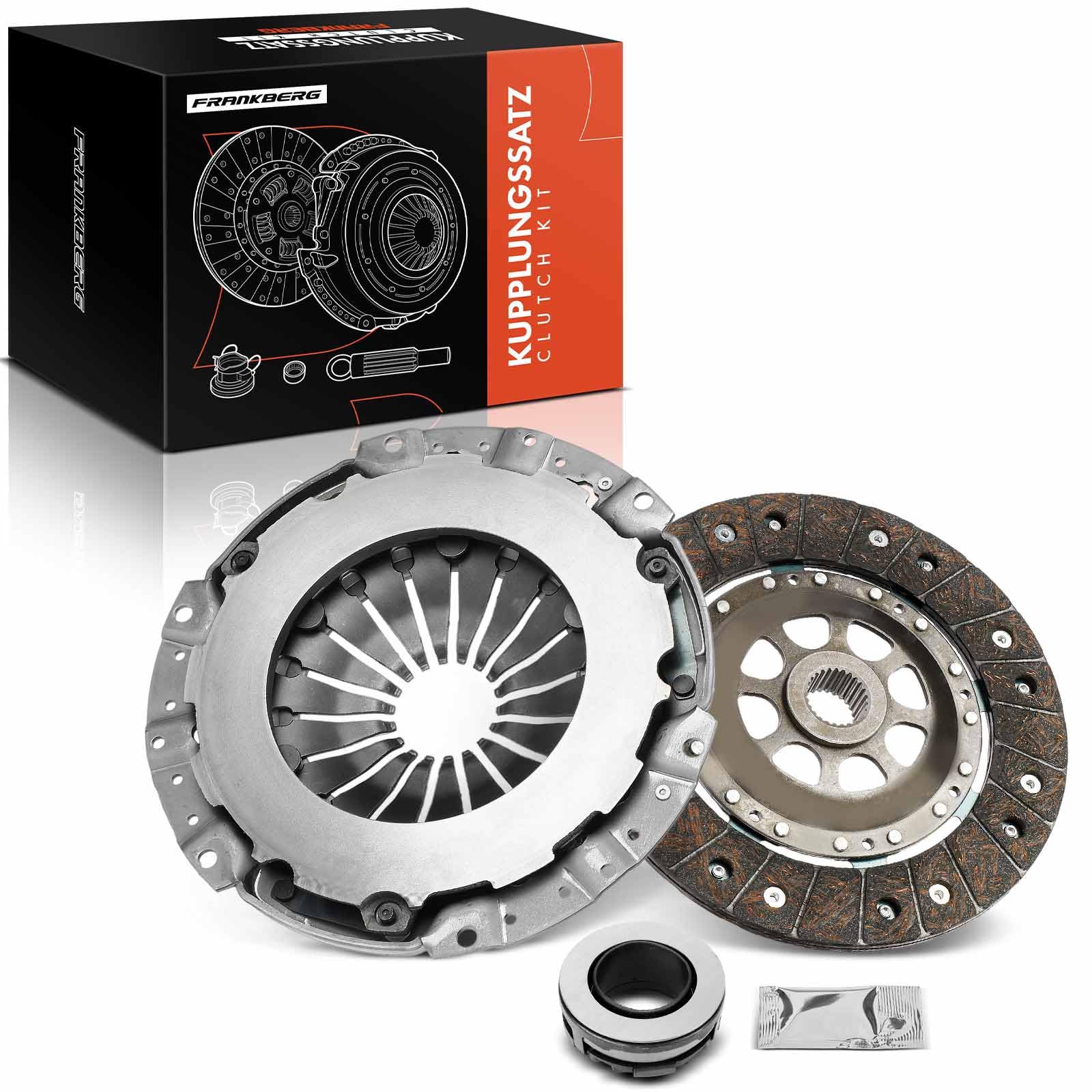 Frankberg Embrague Juego de embrague Compatible con Clase C W202 C 220 cabrio A124 300 CE-24 124 Berlina W124 220 E Clase E W124 E 220 E 300 D 124 Coupé C124 220 CE Replace# 0012507215,0062501204