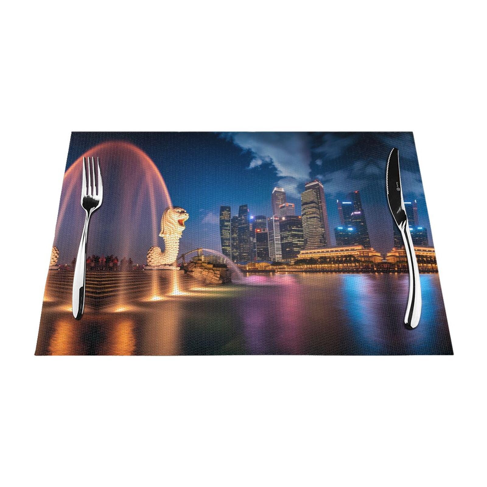 Sets de table résistants à la chaleur et faciles à nettoyer lot de 6
