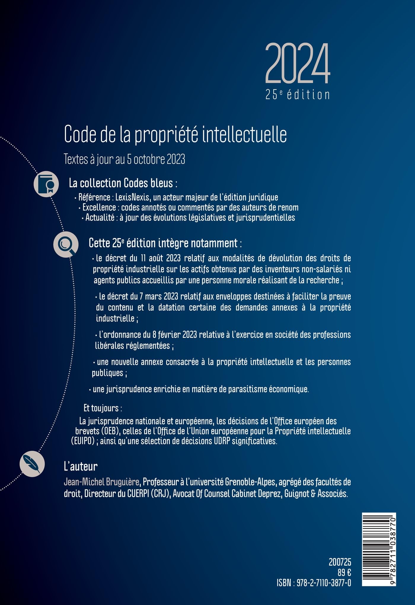 Code de la propriété intellectuelle 2024